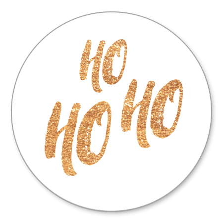 Goudlook Ho Ho Ho typografie